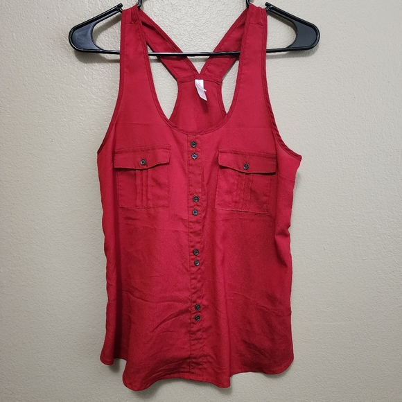 Red Racerback Blouse - Picture 1 of 4
